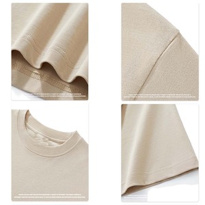 เสื้อยืดฮิปฮอปโอเวอร์ไซส์ผ้าฝ้าย 100% 240gsm พิมพ์ลายโลโก้ตามสั่ง ทรงไหล่ตก เป็นมิตรต่อสิ่งแวดล้อม ป้องกันการเป็นขุย พร้อมลายสกรีน สำหรับผู้ชาย - Product Image 3