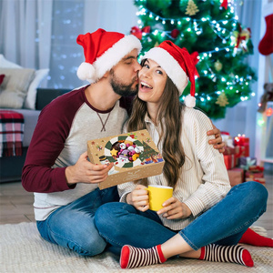 Hộp bánh quy Giáng sinh bằng giấy Kraft, hộp đựng bánh ngọt dùng cho quà tặng ngày lễ, tiệc tùng, hộp bánh dùng một lần cho cửa hàng bánh ngọt - Product Image 2