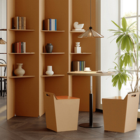 Chaise en papier pliable I408 en promotion, facile à déplacer pour stand d'exposition et décoration de pièce