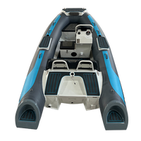 Bateau à rames en aluminium avec moteur Hypalon Bateau à rames gonflable