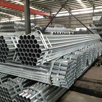 Tuyau en acier galvanisé à chaud, tailles 1/2, 3/4, 1'', 2'' (pouces), tuyau GI, tuyau en acier pré-galvanisé 38,1 mm, 48,3 mm, prix