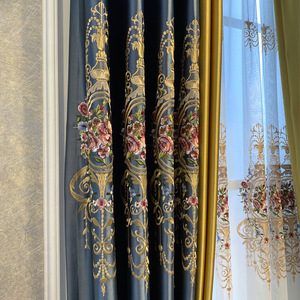 Tessuto per Tende Oscuranti di Lusso in Finta Seta Europea HD, Personalizzabile, Pronto all'Uso, Texture Jacquard in Velluto, Colore Nero - Product Image 3