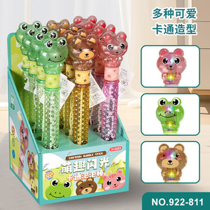 Cartoon <b>Bubble</b> Stick 12Pcs Light Up Plastic Toy For <b>Kids</b> Age 3+ - Product Image 5