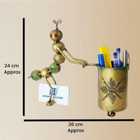 Porte-stylo en métal fait main écologique personnalisé, sculpture, organisateur de bureau, décoration moderne pour table de salon, haute qualité, vente en gros