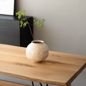 Table de salle à manger rectangulaire en chêne massif à bords naturels, deux pièces, multi-pièces, style vintage du milieu du siècle, pour bureau et salle d'étude - Product Image 3