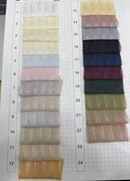 Tissu en satin de polyester jacquard à rayures argentées B8, non conducteur, pour abaya, khimar et vêtements modestes