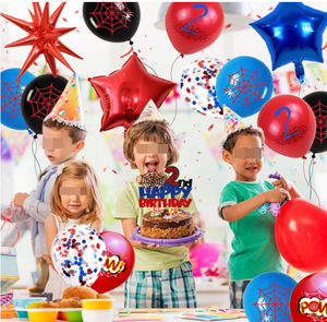 Decoración de Fiesta de Cumpleaños de Spider-Man, Globos de Número Gigante de Feliz Cumpleaños, Guirnalda de Globos de Látex Impresos, Adornos para Pastel - Product Image 5