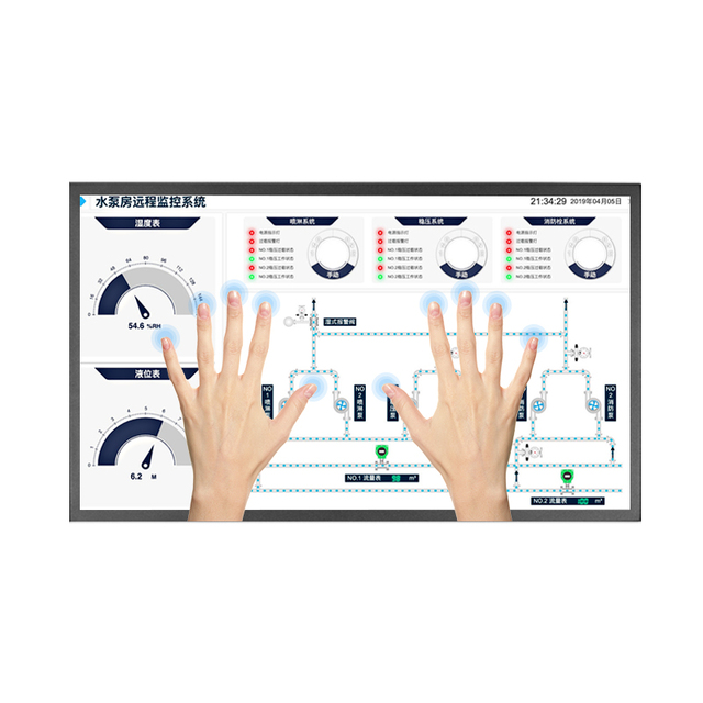 27 Inch 1920*1080 IPS VESA Wall Mount Panel Open Frame Industrial Lcd Display VGA BNC AV USB PCAP Touch Screen Monitor