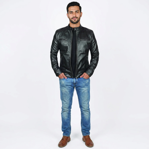 <b>Jackets</b> <b>Leather</b> Custom Logo <b>Jackets</b> <b>Men's</b> Fashionable Custom <b>Leather</b> <b>jacket</b> for <b>men</b> - Product Image 1