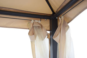 Kursi Ayun Taman 3 Dudukan dengan Gazebo Atap Ganda Rangka Baja untuk Taman - Product Image 3