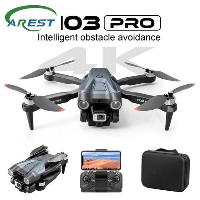 HOT Cross-border K103 PRO Brushless UAV 4K HD Aerial Quadcopter Obstacle Avoidance Air Camera Drone