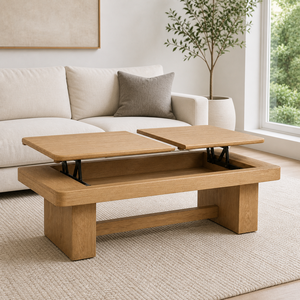 Modern <b>Small</b> Square Solid Wood <b>Table</b> for Home <b>Sofa</b> Living Room or Apartment for Coffee or Tea Rustic Style - Product Image 3