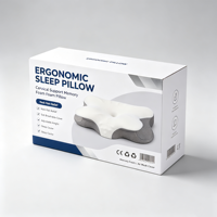 Oreiller de luxe en mousse à mémoire de forme rafraîchissante, ergonomique, pour le soulagement de la pression cervicale, anti-ronflement, idéal pour dormir sur le côté (vente en gros)