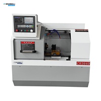 Rogram-torno compacto pequeño con control, máquina de torno horizontal 0640, precio barato