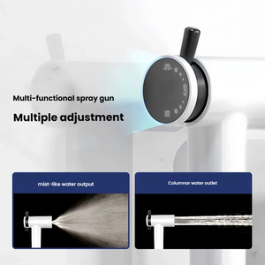 FEIDU - Juego de Rociador de Bidé Manual de Doble Función, Plástico ABS Blanco y Negro, Estilo Moderno, Montado en la Pared para <span class=keywords><strong>Baño</strong></span> - Product Image 5