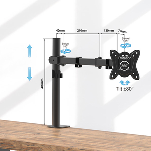 Nuevo Soporte de Monitor Ajustable de Aluminio con Brazo Giratorio de 180 Grados y Rotación de 360 Grados, Soporte de Monitor Ajustable con Montaje de 100*100 mm - Product Image 3