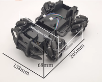 全轮Mecanum DIY科学创客智能汽车底盘机器人，4WD全地形避障框架
