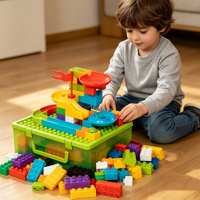 Ensemble de construction de maison de poupée DIY pour enfants, 58 pièces, jouet éducatif en plastique ABS de haute qualité, aire de jeux familiale, pour les enfants de 2 à 6 ans, unisexe