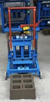 Usine directe 2-45A petite ligne de production de briques en plastique semi-automatiques creuses et solides