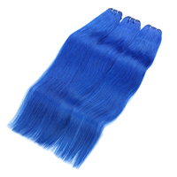 Tissage de cheveux à Expression naturelle bleue, Extension de cheveux naturels Dreads naturelles non traités, cheveux vierges 11a, créatif et populaire