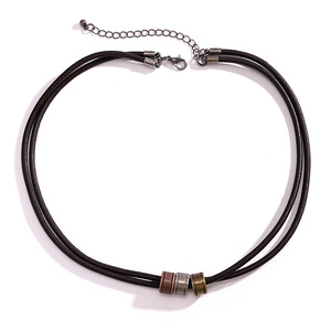 Minimalist İnci Düğümlü Yüzük Kolye Erkek Hip-hop Niş Lüks Boncuklu Doğal Taş Sınır Ötesi Erkek - Product Image 5