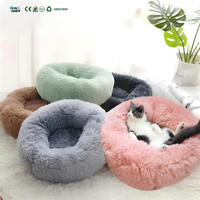 Vente en gros de lits pour animaux de compagnie en fausse fourrure de luxe sur mesure, chauds, respirants, confortables, rectangulaires, en peluche naturelle, multi-tailles, amovibles