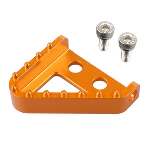 NiceCNC plaque de pointe de pédale de frein pour <span class=keywords><strong>KTM</strong></span> <span class=keywords><strong>690</strong></span> SMC R 2019-<span class=keywords><strong>2021</strong></span> <span class=keywords><strong>690</strong></span> Enduro 2008-2020 <span class=keywords><strong>2021</strong></span> - Product Image 1