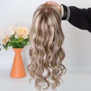 <span class=keywords><strong>Alessandra</strong></span> Blonde Perruques cheveux humains vierges brésiliens Long Monofilament Top Lace Front Transparent Lace pour les patients souffrant d'alopécie - Product Image 2
