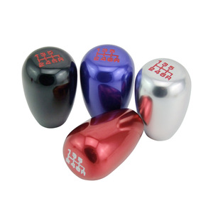 Car <b>Gear</b> Shift <b>Knob</b> Universal Aluminum Alloy 5 Speed Black Red Ergonomic Design - Product Image 4