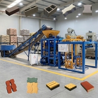 Machine automatique de fabrication de blocs creux en ciment KAIQIAN QT4-23A avec PLC et pompe en promotion