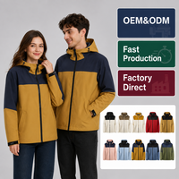 Veste unisexe à capuche amovible pour hommes et femmes, imperméable, coupe-vent, respirante, légère, polyvalente, décontractée
