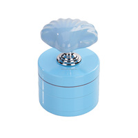 Moulin à herbes, tabac et épices à 4 couches, 50 mm, en plastique avec dents en alliage de zinc, vente en gros, logo personnalisé, directement de l'usine