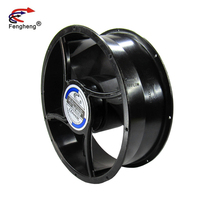 Ventilateurs CC 48V Noir Haute Pression 25489 10 Pouces Moteur 12V Ventilateur à Grand Volume d'Air 254mm Ventilateur Industriel Grand Ventilateur 254x254x89mm 24V
