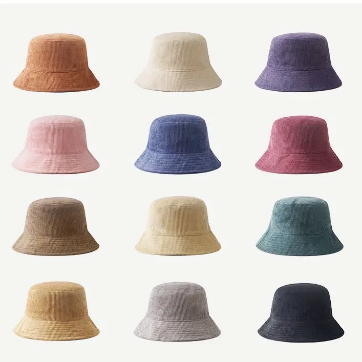 Chapéu tipo bucket hat, cores sólidas japonês, para outono e inverno, casual, retrô, unissex