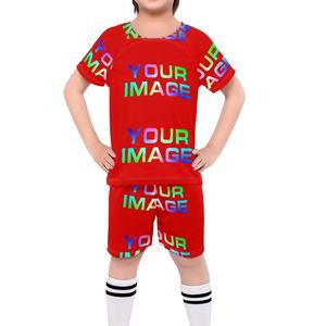 <span class=keywords><strong>2</strong></span> Piece Sets Uniforme de Futebol Infantil Print on Demand 2023 Crianças Verão Roupas Esportivas Terno Personalizado Tonga Training Team Jersey - Product Image 1