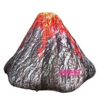 Volcano gonflable géant, éducatif, design en usine, montagne brûlant