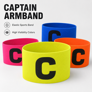 Accessori <span class=keywords><strong>per</strong></span> bracciale da capitano elastico all'ingrosso della fabbrica <span class=keywords><strong>per</strong></span> la fascia da braccio del capo della squadra di calcio/calcio - Product Image 2