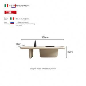 Juego de Mesa de Centro de Madera Moderna GEDO 2026, Estilo Italiano <span class=keywords><strong>Turri</strong></span> Paint, para Sala de Estar - Product Image 6