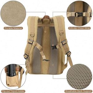 Échantillon gratuit, meilleure qualité, design attrayant, sac à dos pour appareil photo portable, imperméable, anti-rayures, à double bandoulière, pour les voyages - Product Image 2
