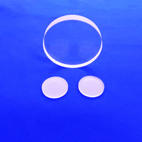 Plaque de verre de quartz 1120C transparente en silice fondue, fenêtre de visualisation circulaire haute température, feuille de 200 mailles, personnalisée pour niveau de chaudière, pureté 99,99%