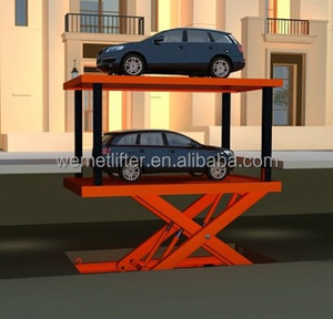 WEMET <span class=keywords><strong>Precio</strong></span> Barato Uso Vertical Car Lift 4 Post Car Elevador Ascensor Estacionamiento para Sótano Garaje - Product Image 5