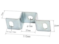 Raccord en forme de U de haute qualité pour pince de faisceau de canal de jambe de force et raccords de plafond de support de fixation en métal