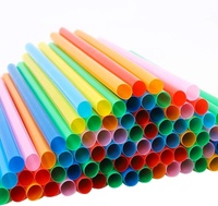 Pailles à boire compostables en plastique d'eco de paille jetable colorée biodégradable de PLA/PP