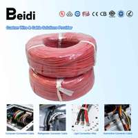Câbles en caoutchouc silicone standard BEIDI AWM 758, résistants aux hautes températures, flexibles pour l'électronique