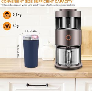 Moulin à café électrique réglable en acier inoxydable portable avec accessoires de cuisine pour usage domestique - Product Image 4