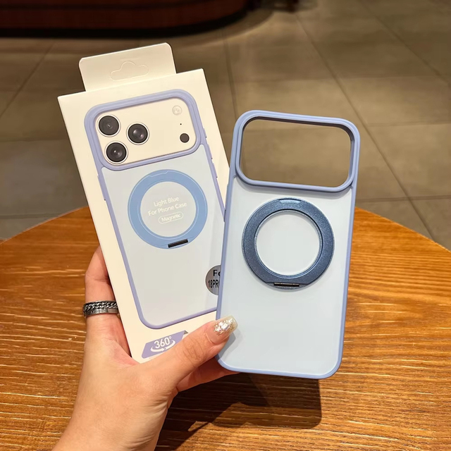 New Color for iPhone 18 Pro Max Magnetic Mobile Phone Case with Kickstand for iPhone 17 16 15 14 13 12 11 with Box