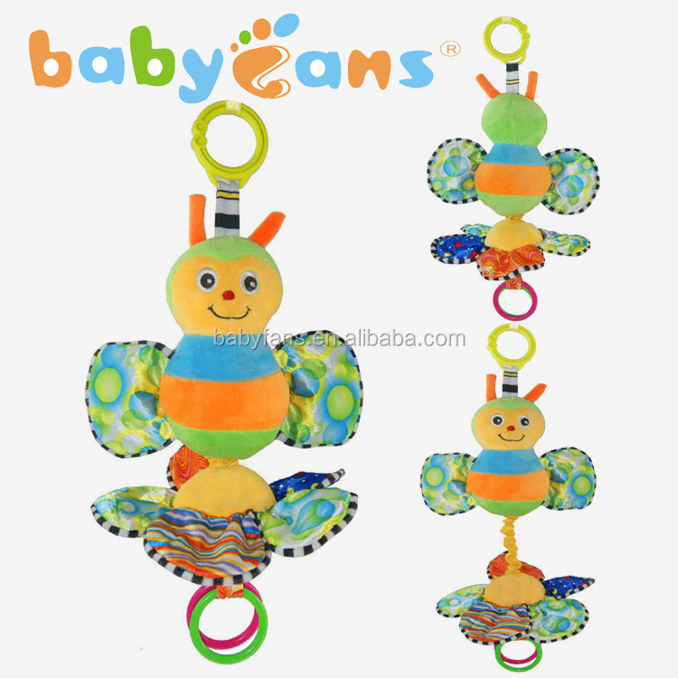 Мобиль для детской кроватки, подвесные музыкальные игрушки-бабочки