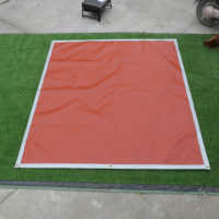 Tapis de protection pour foyer en fibre de verre ignifuge, résistant à la chaleur, 3 couches, enduit de silicone, certifié CE, taille personnalisée, vente en gros fabricant