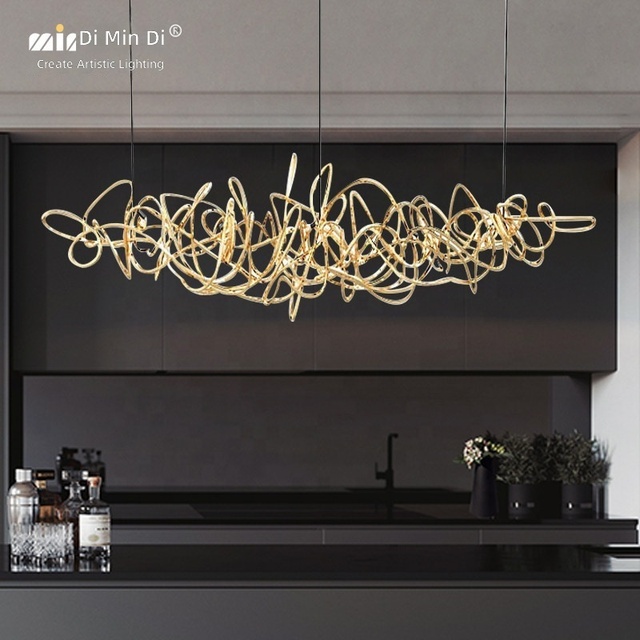 Pendant Light Designer Linear Pendant Light Customized Pendant Light Restaurant bar Exhibition Hall Villa