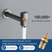 2024 nouveau Design dissimulé simple robinet d'eau bain toilette vadrouille piscine robinets d'eau gris laiton monotrou robinet pour jardin extérieur